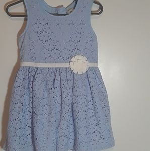 Carter's baby blue lace dress